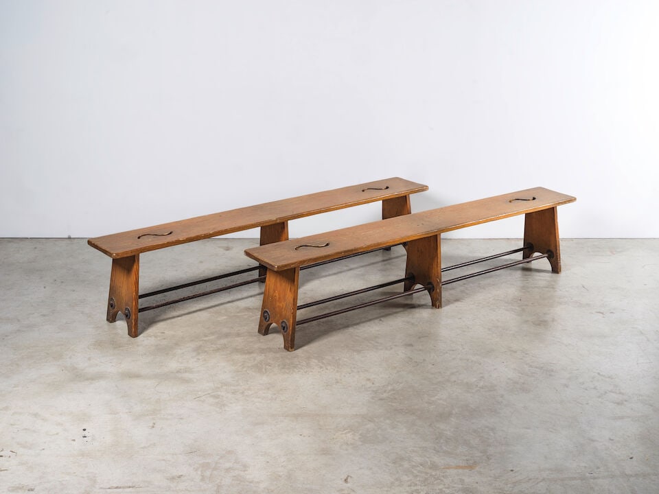 TRAVAIL FRANCAIS Paire de bancs - 4