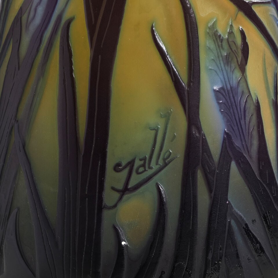 ÉTABLISSEMENTS GALLÉ (1904-1936) Vase monté en lampe - 2