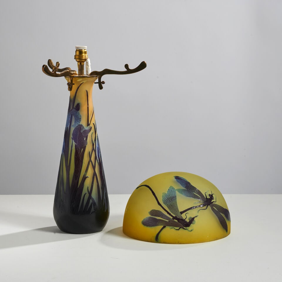 ÉTABLISSEMENTS GALLÉ (1904-1936) Vase monté en lampe - 5