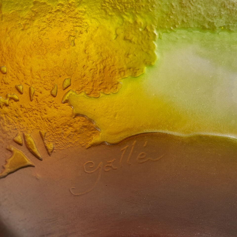 ÉTABLISSEMENTS GALLÉ (1904-1936) Coupe floriforme à pointes étirées ... - 7