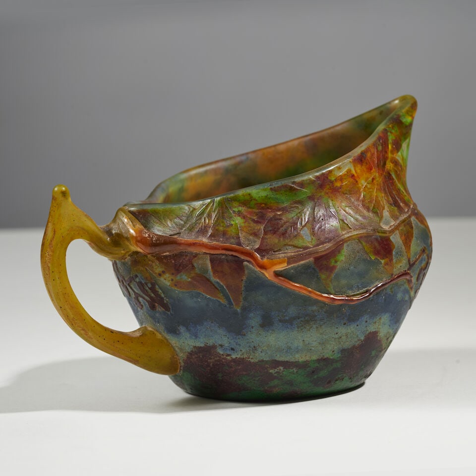 DAUM Nancy Verseuse à anse serpentine - 2