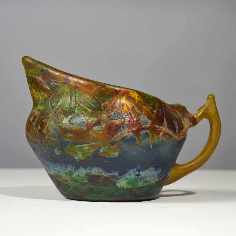 DAUM Nancy Verseuse à anse serpentine - 4