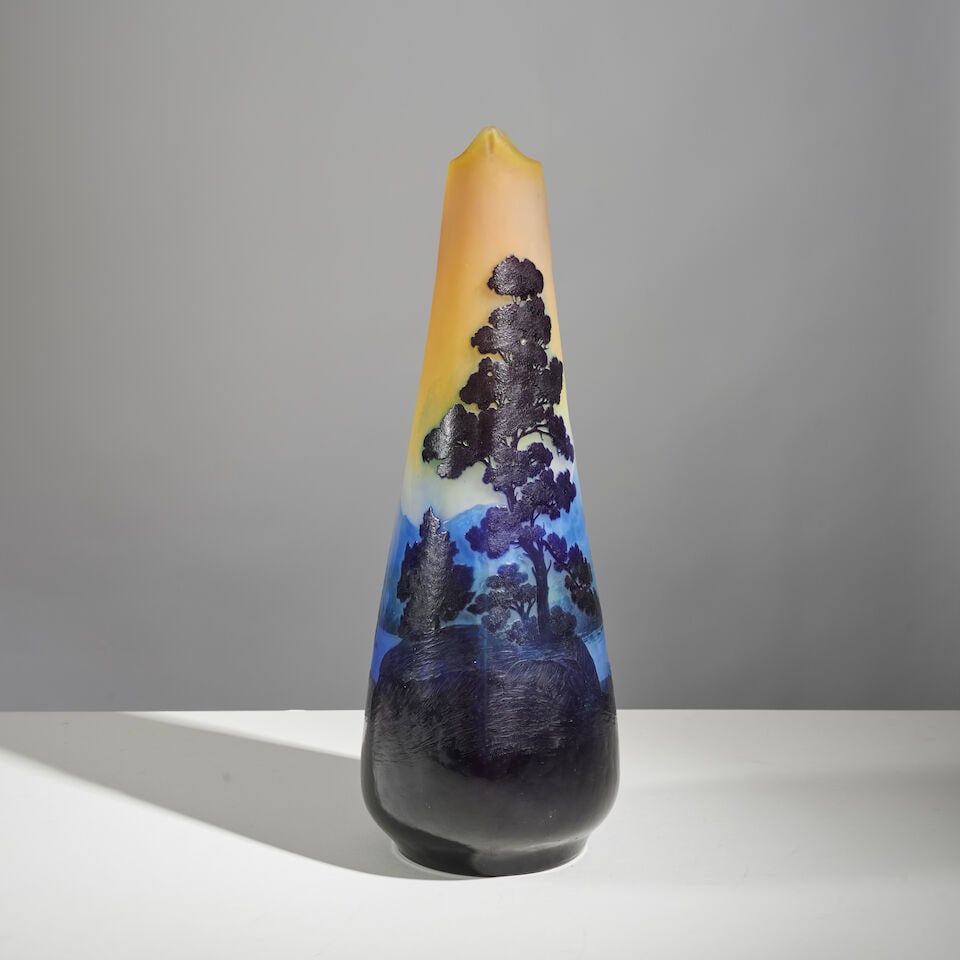 ÉTABLISSEMENTS GALLÉ (1904-1936) Vase à deux pointes étirées à chaud - 2