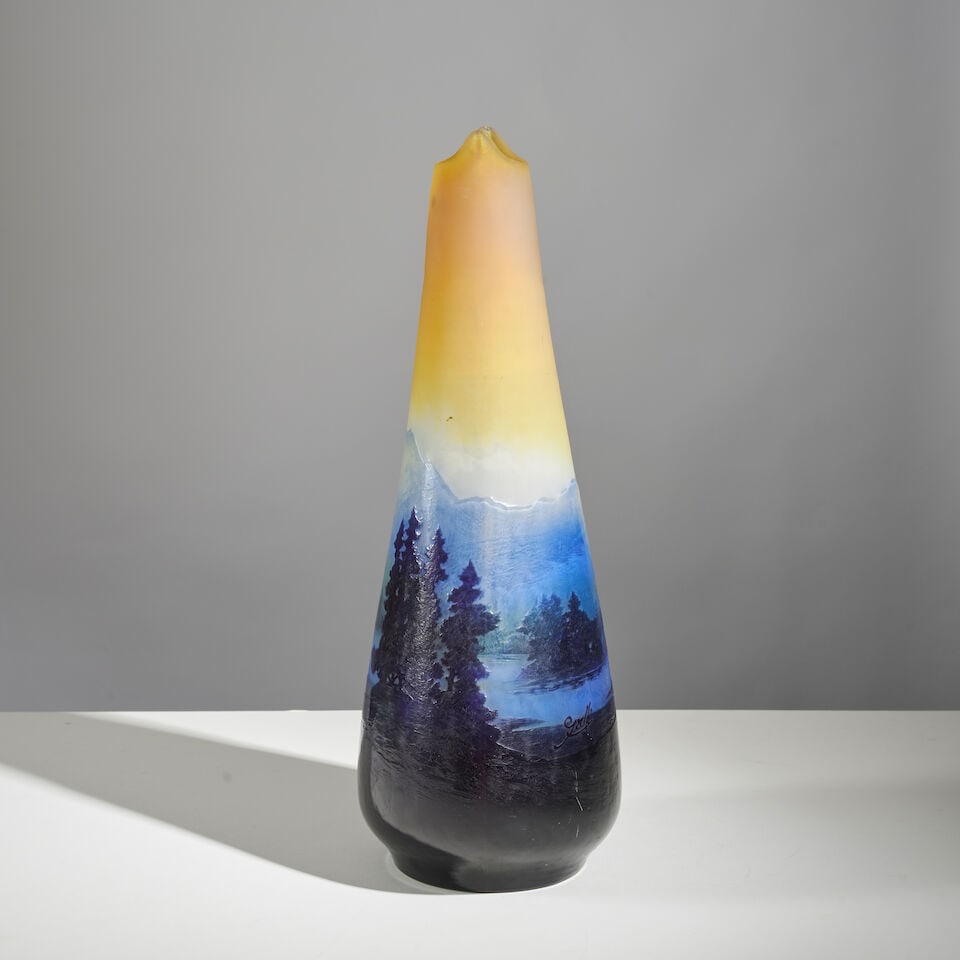 ÉTABLISSEMENTS GALLÉ (1904-1936) Vase à deux pointes étirées à chaud - 4