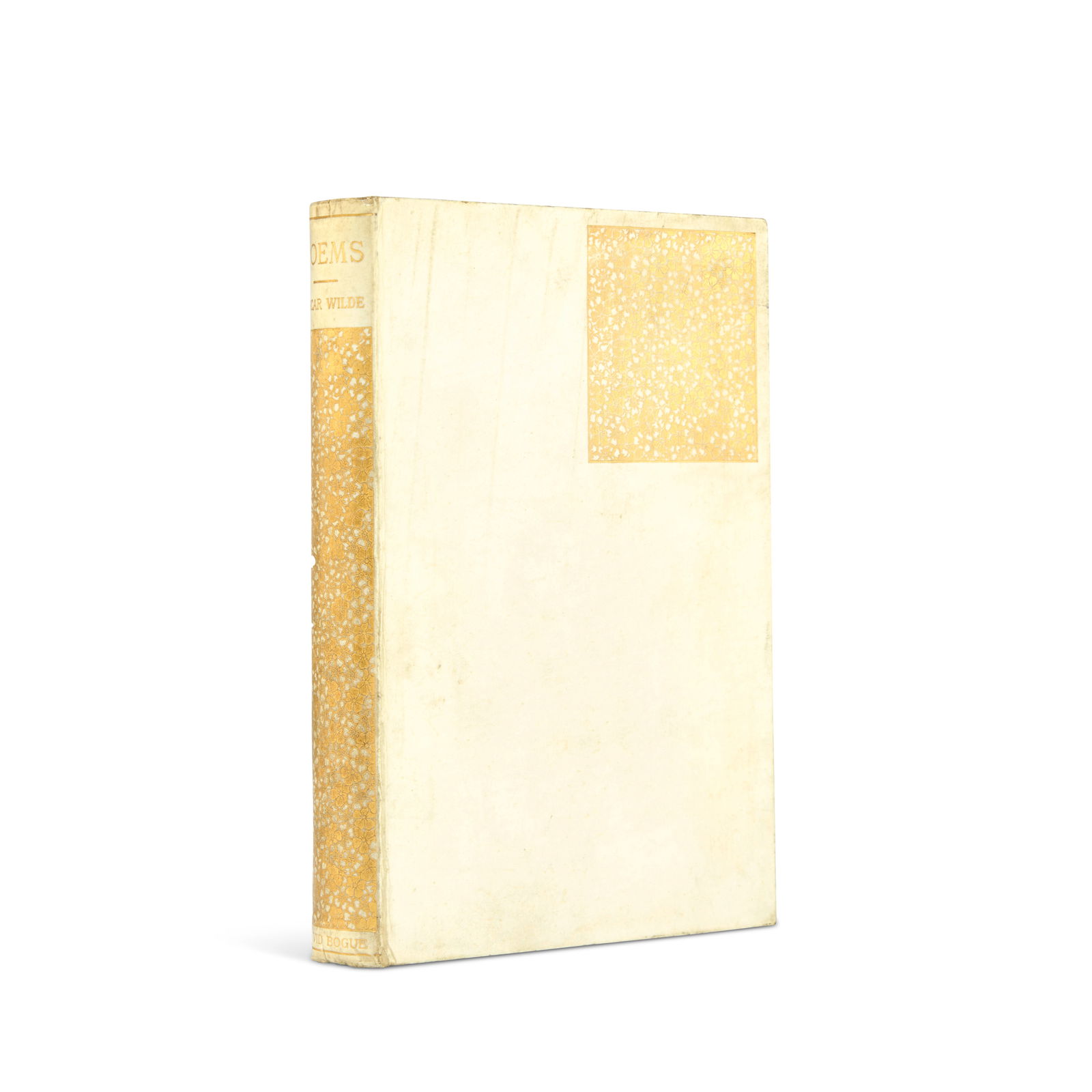 WILDE (OSCAR) Poems, FIRST EDITION, [LIMITED TO 250 COPIES], David Bogue, 1881: WILDE (OSCAR) Poems, FIRST EDITION, [LIMITED TO 250 COPIES], half-title, endpapers toned, publisher's decorative parchment boards gilt, t.e.g., others untrimmed, slight soiling, spine bumped, chemise