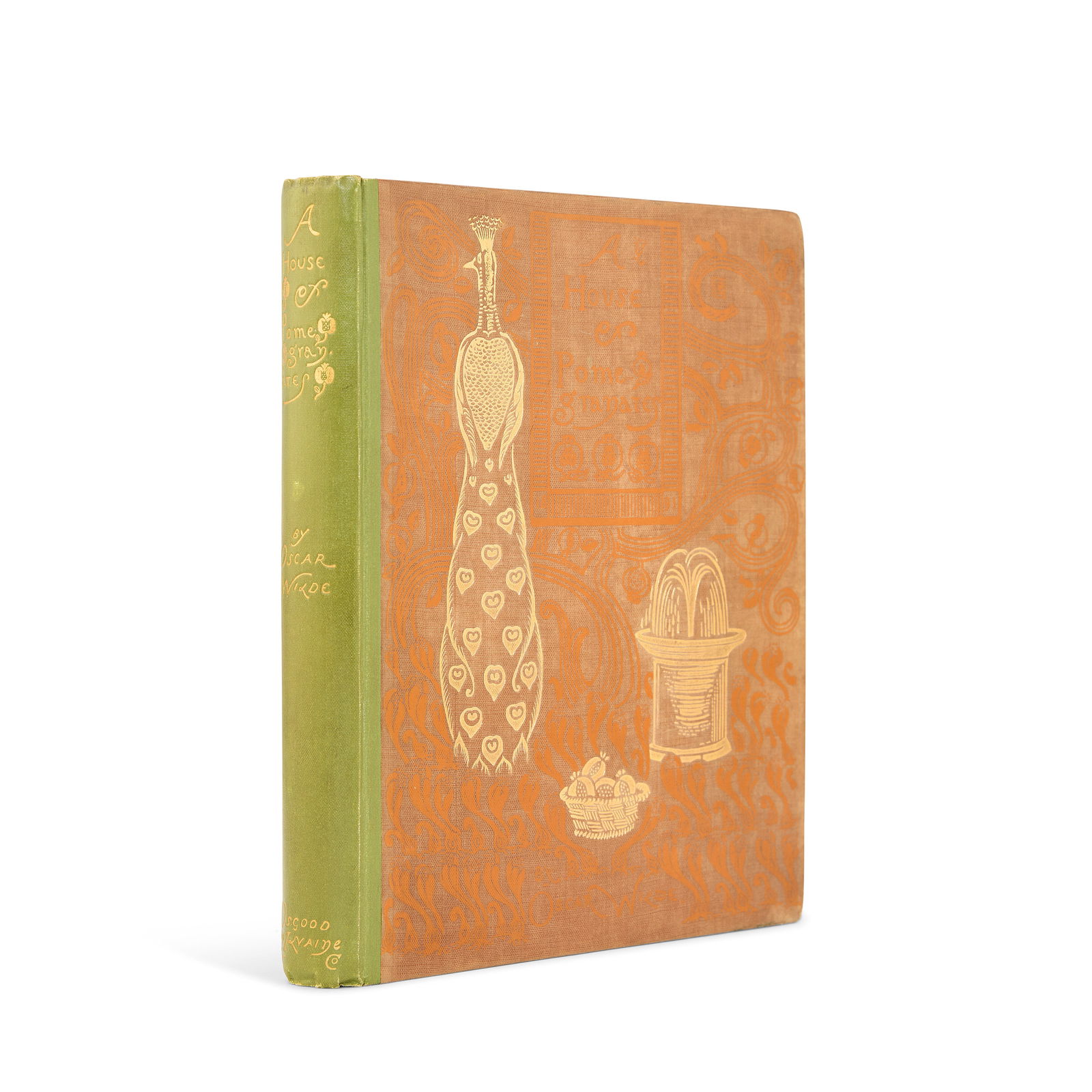 WILDE (OSCAR) A House of Pomegranates, FIRST EDITION, [LIMITED TO 1000 COPIES], James R. Osgood,...: WILDE (OSCAR) A House of Pomegranates, FIRST EDITION, [LIMITED TO 1000 COPIES], 4 plates and cover design by C. Ricketts and C.H. Shannon, illustrations in the text, decorative green endpapers, 4pp.