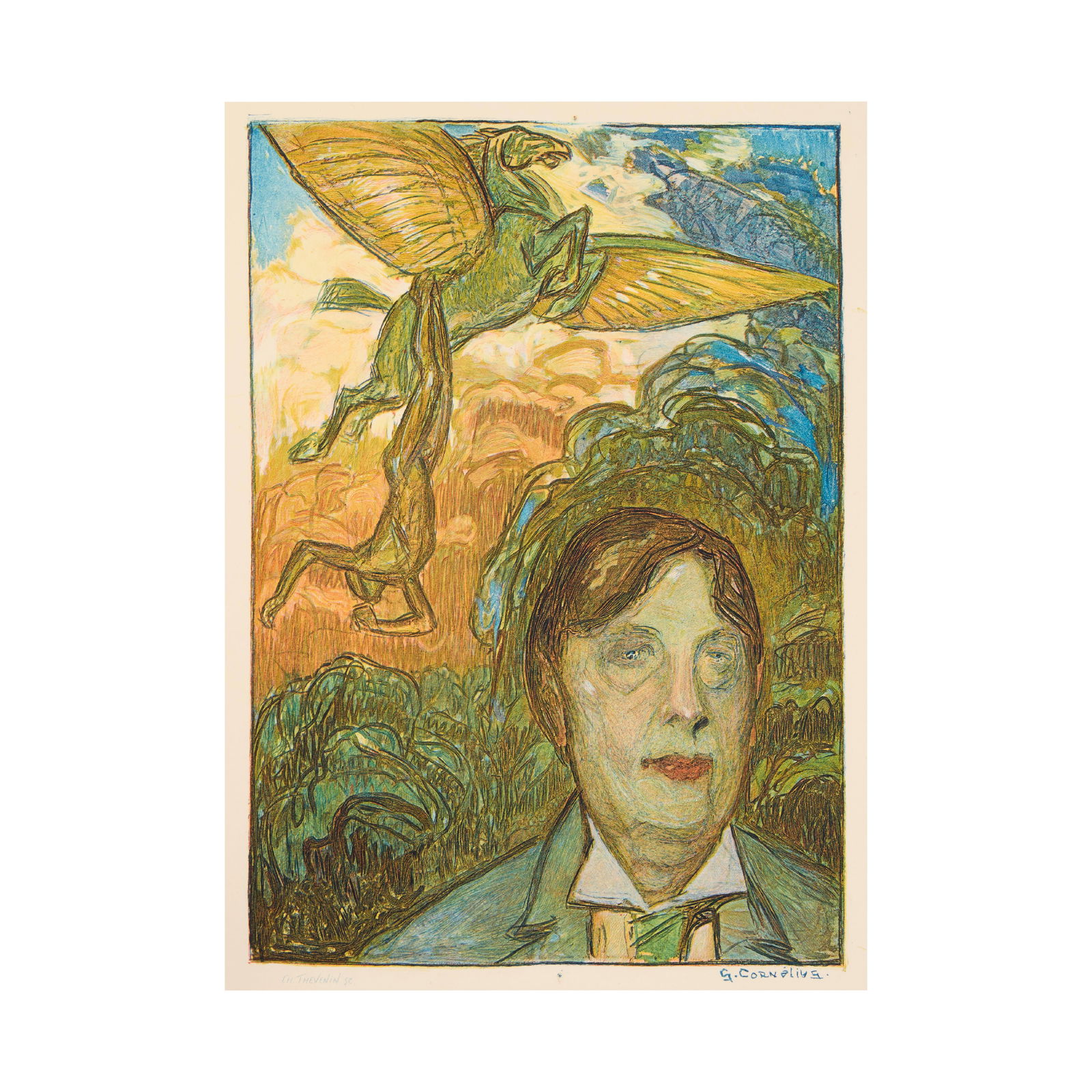 WILDE (OSCAR) - JEAN-GEORGE CORNELIUS La ballade de la geôle de Reading, ONE OF 225 COPIES ...: WILDE (OSCAR) - JEAN-GEORGE CORNELIUS La ballade de la geôle de Reading, ONE OF 225 COPIES 'sur papier impériale', 9 plates and six illustrations printed in colours by Thévenin after J