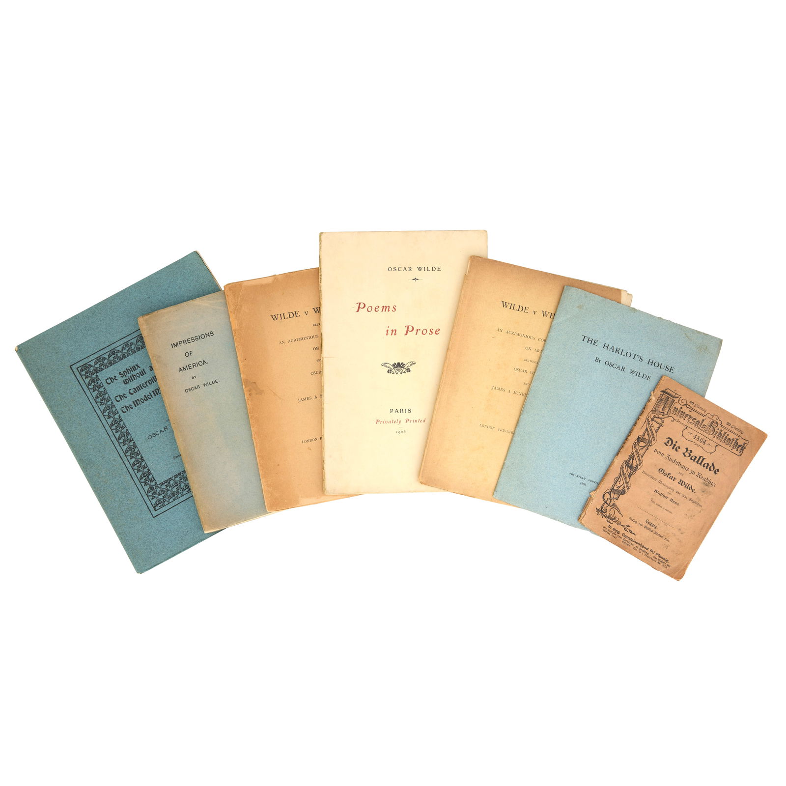 WILDE - PIRATED EDITIONS. The Harlot's House, 1905 and 10 others (11) (1 of 1)