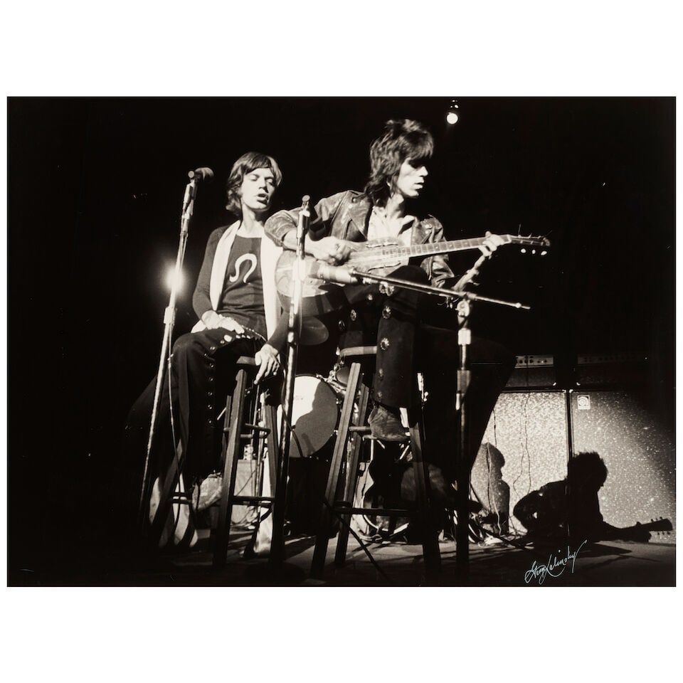 George Kalinsky (1936-2025): Mick Jagger and Keith Richards[Madison Square Garden, November 1969] (1 of 3)