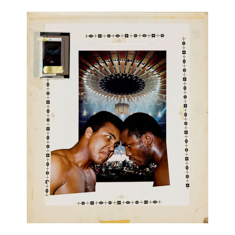 George Kalinsky (1936-2025): Original Photographic Layout for Fight of the Century, Ali vs. Fraz... (1 of 3)