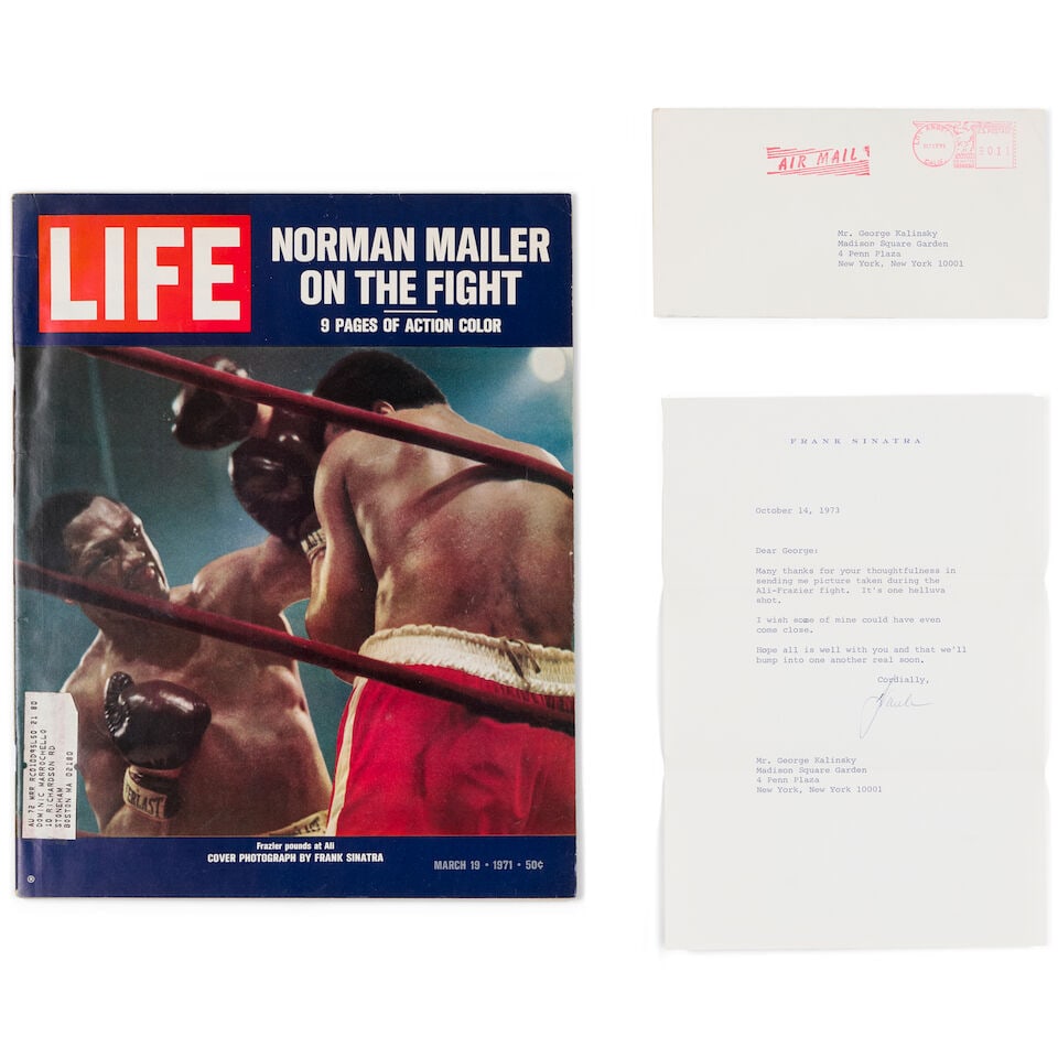 George Kalinsky (1936-2025): Blue Eyes at Ringside: Frank Sinatra[Madison Square Garden, March 8... - 4