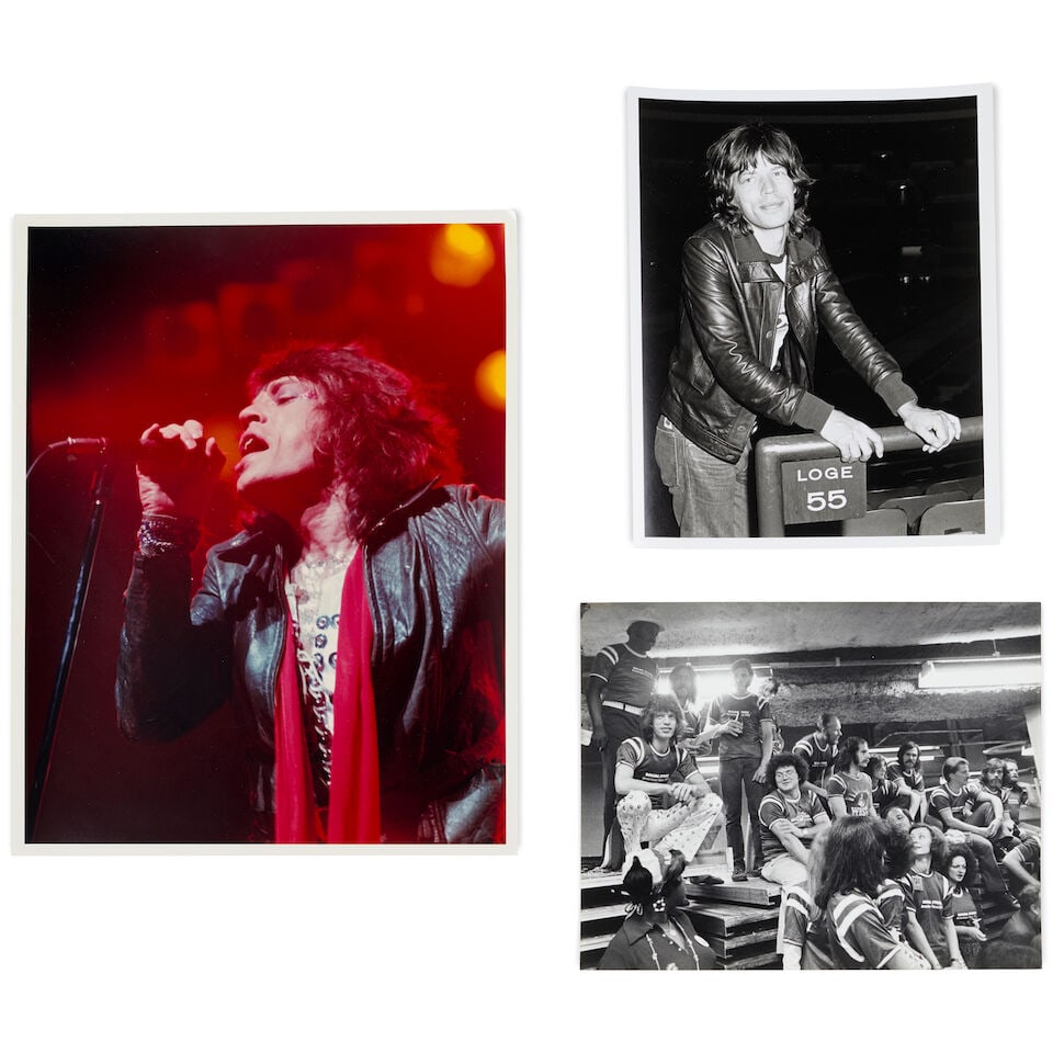 George Kalinsky (1936-2025): Mick Jagger: Three Photographs[Madison Square Garden, July 1972] (1 of 1)