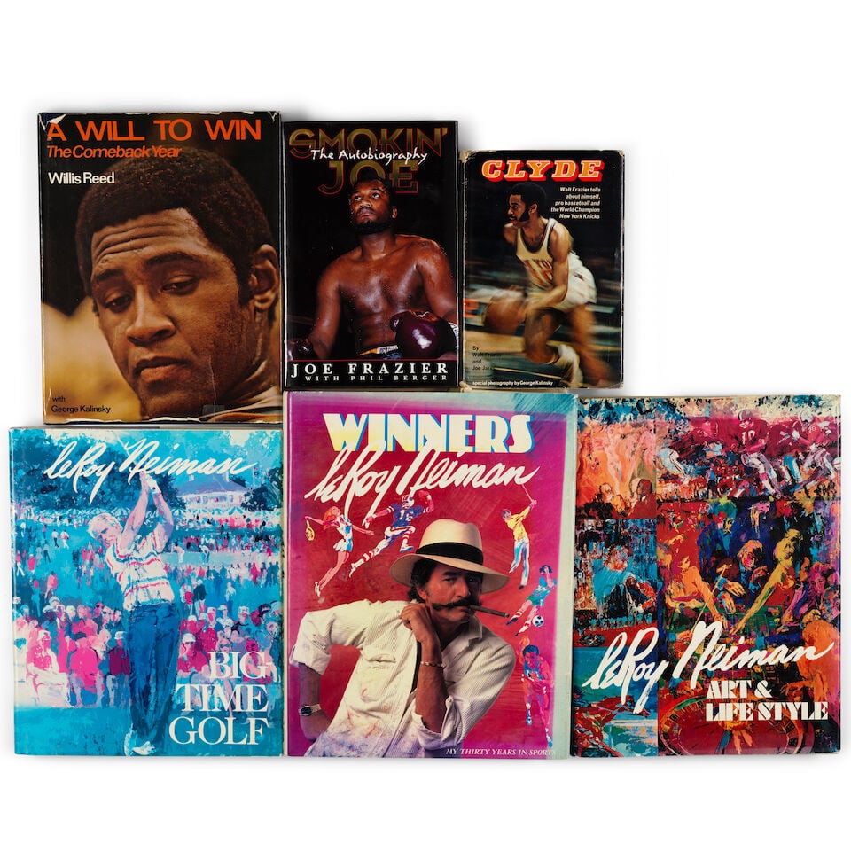 A Group of Six Sports Related Books Inscribed to George Kalinsky: A Group of Six Sports Related Books Inscribed to George Kalinsky Comprising: 1. LeRoy Neiman: Art & Lifestyle, Felicie, 1974, signed, dated and dedicated To George K / You've shot them all / Your Pal