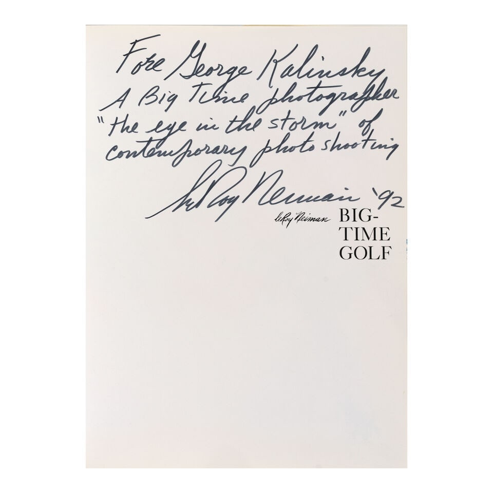 A Group of Six Sports Related Books Inscribed to George Kalinsky - 3