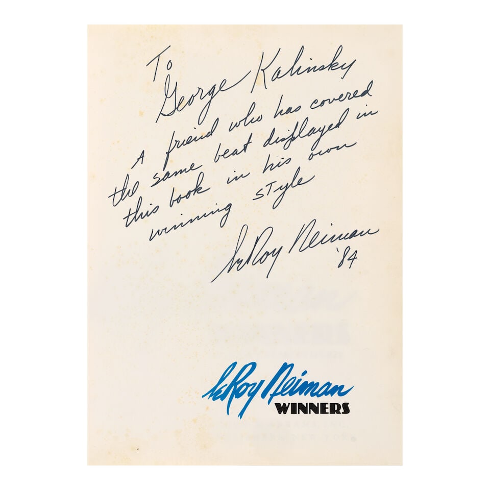 A Group of Six Sports Related Books Inscribed to George Kalinsky - 4