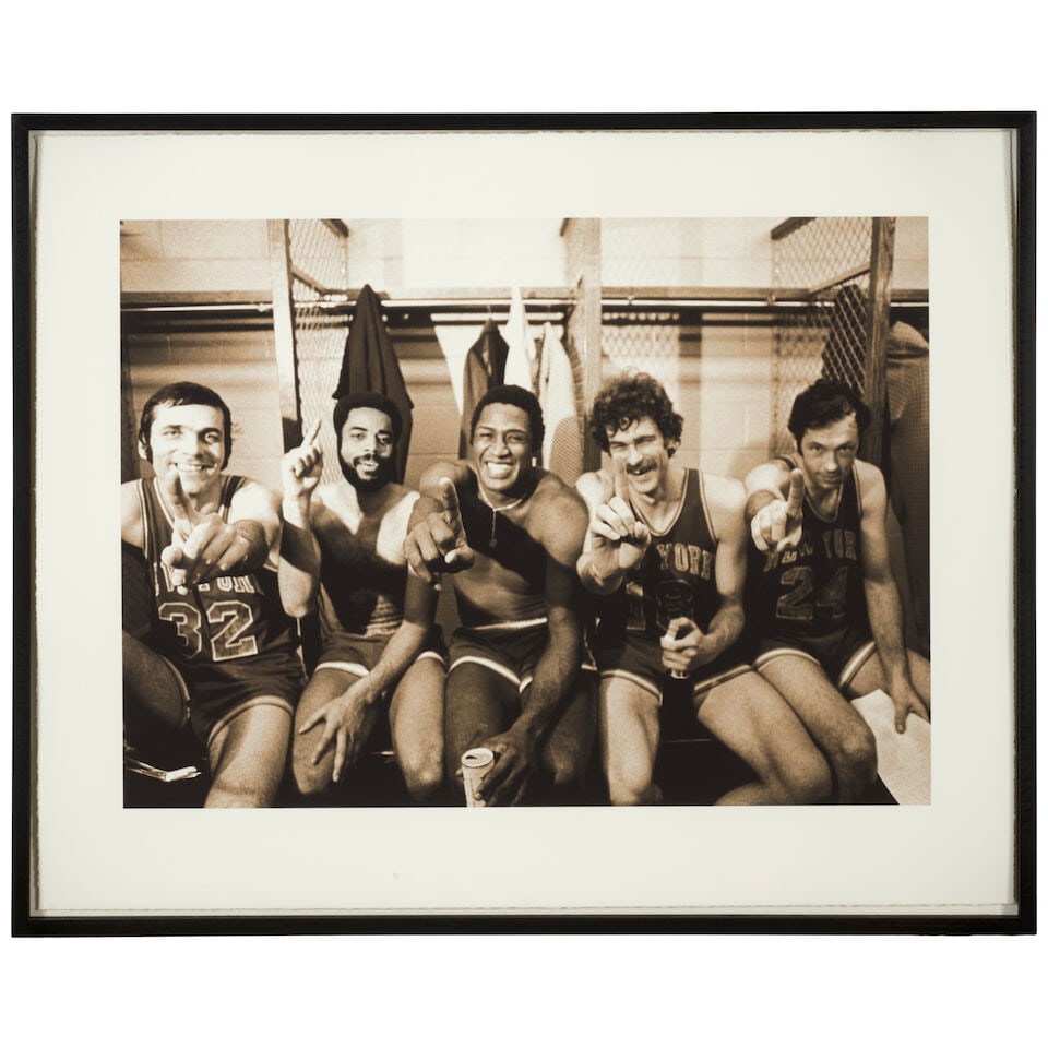 Two New York Knicks NBA Championship 1970 and 1973 Team Multi-Signed BasketballsSpalding - 4