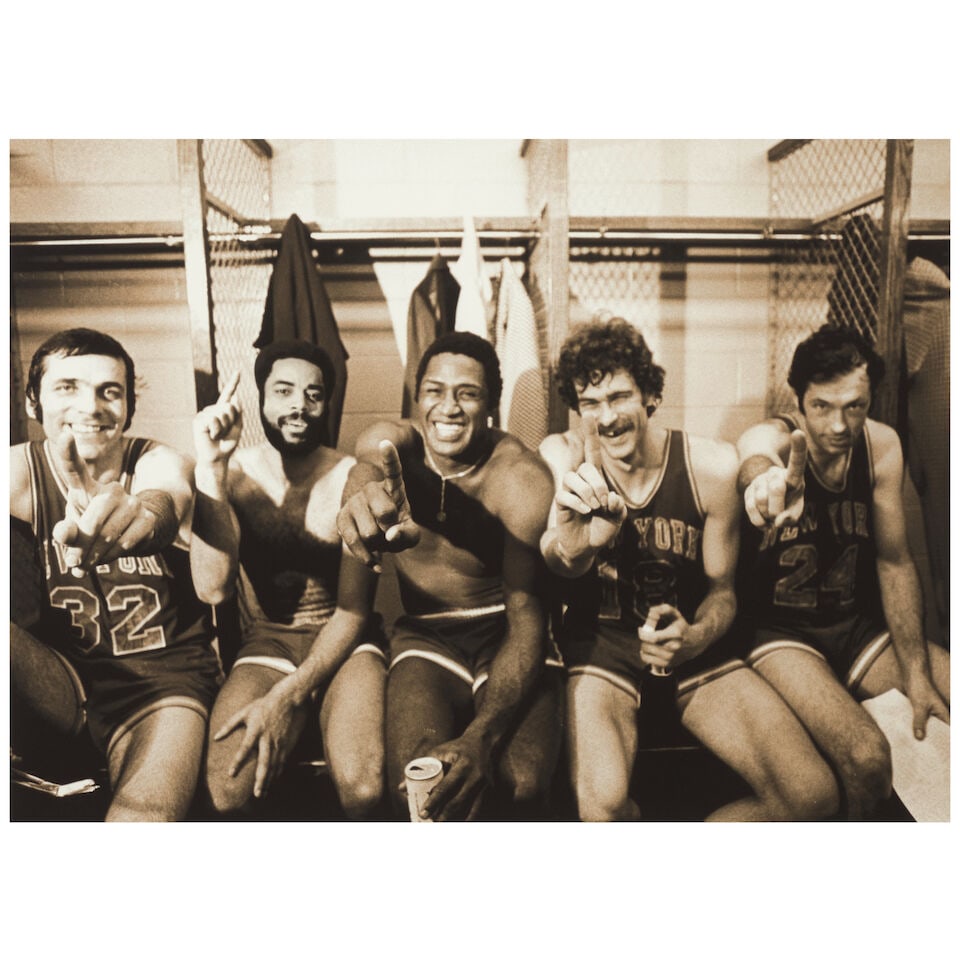 Two New York Knicks NBA Championship 1970 and 1973 Team Multi-Signed BasketballsSpalding - 5