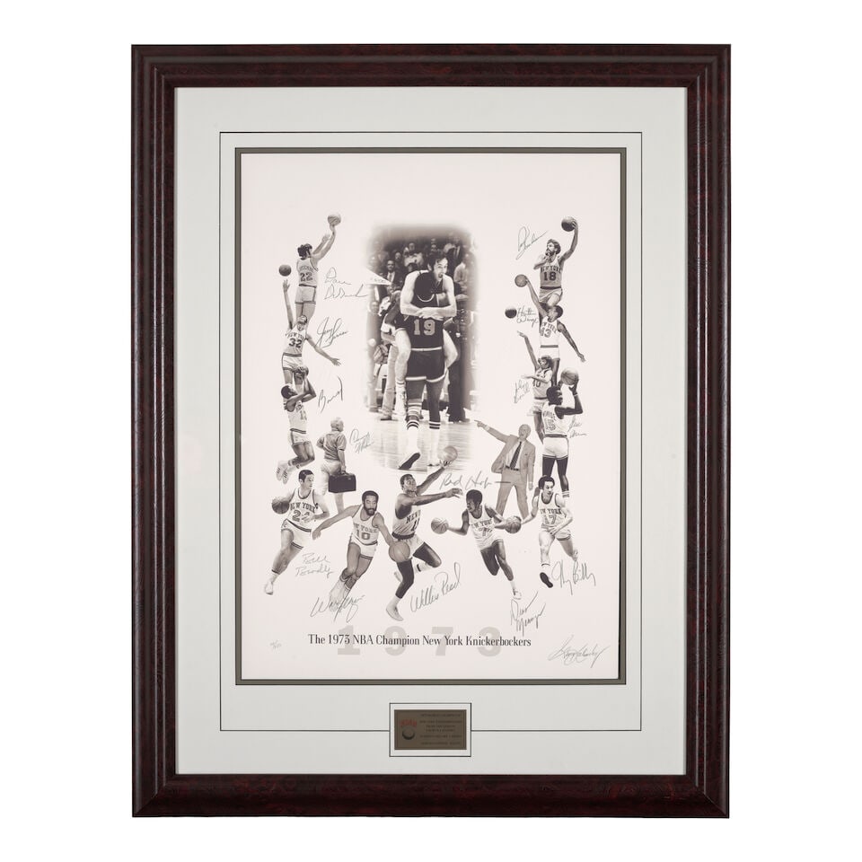 George Kalinsky (1936-2025): A Group of Signed NBA Champion New York Knickerbockers Material - 2