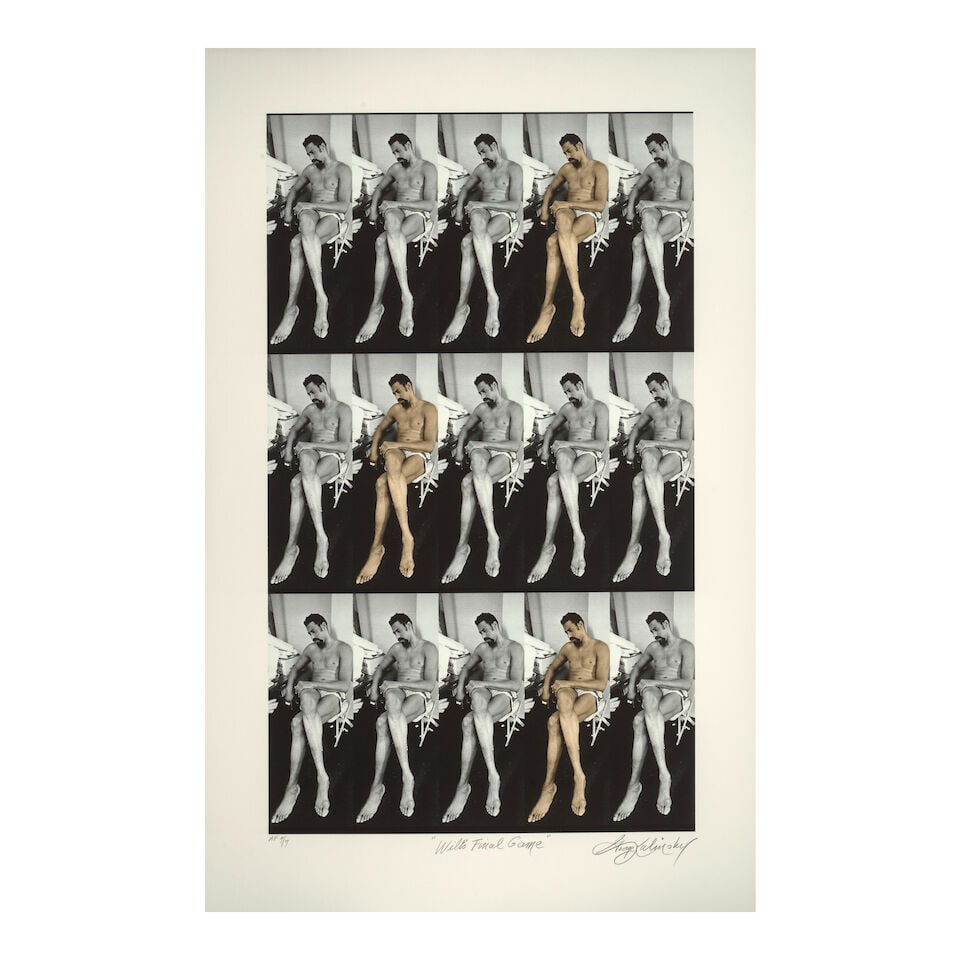 George Kalinsky (1936-2025): Wilt's Final Game: Wilt Chamberlain[After his final NBA game, Madis...: George Kalinsky (1936-2025): Wilt's Final Game: Wilt Chamberlain [After his final NBA game, Madison Square Garden, 1975] signed George Kalinsky, titled, and annotated AP 7/7 (along lower margin) iris