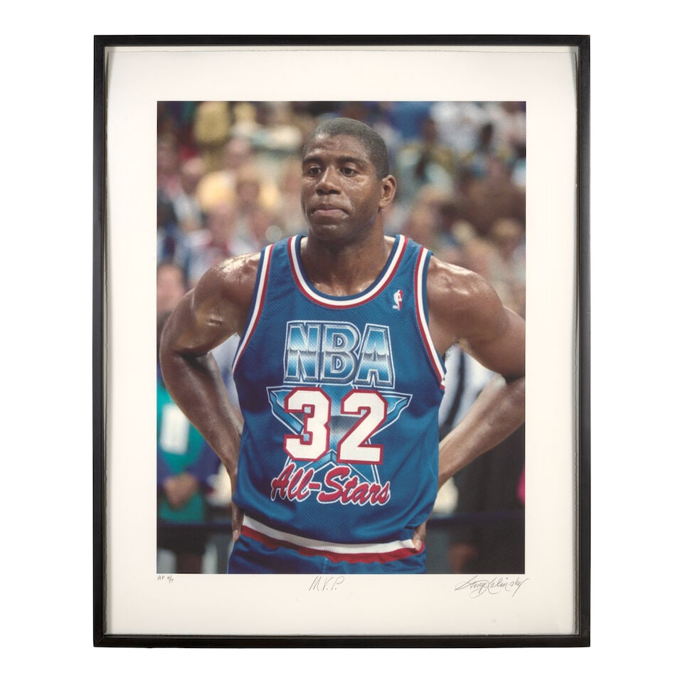 George Kalinsky (1936-2025): M.V.P.: Magic Johnson[All-Star Game, Orlando Arena, 1992] - 2