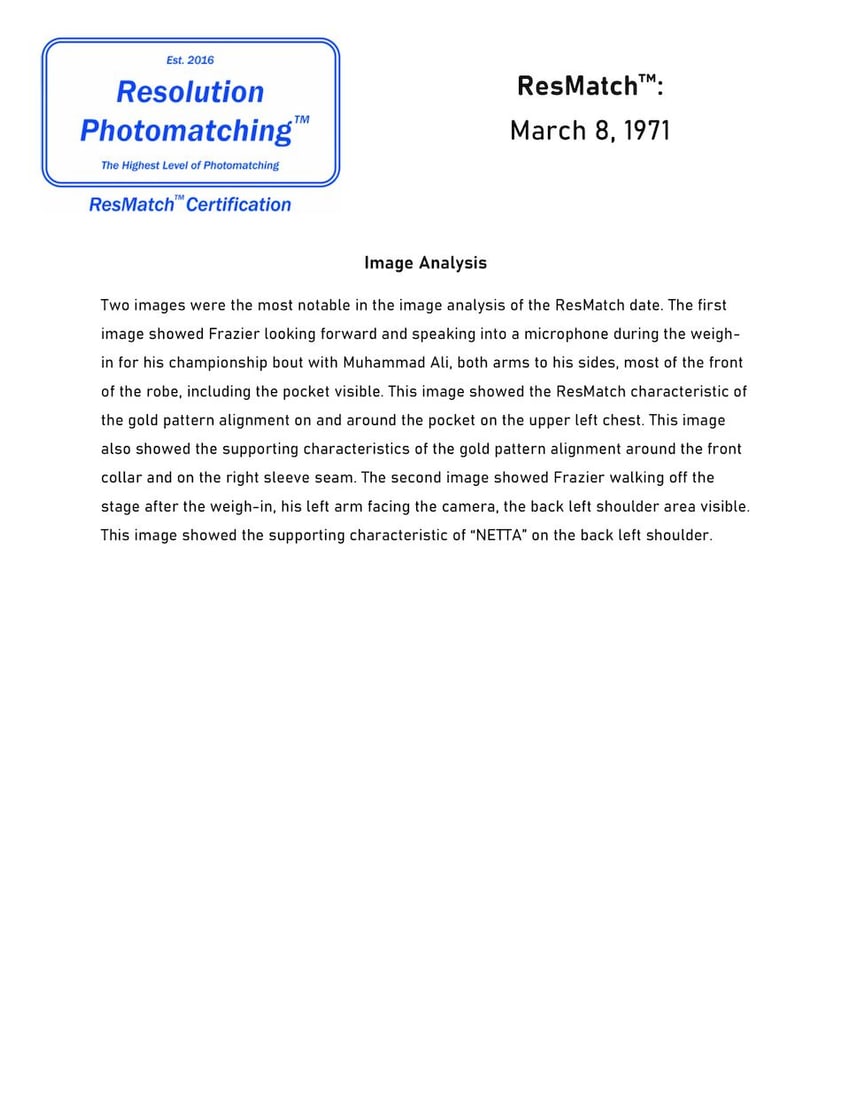 Joe Frazier's Weigh-in Robe From Fight of the Century, Ali vs. Frazier [Madison Square Garden, M... - 11