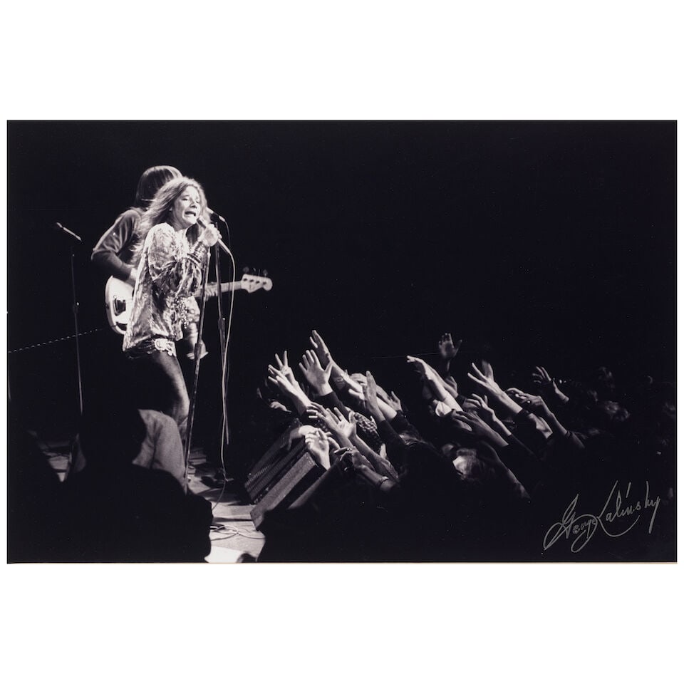 George Kalinsky (1936-2025): Janis Joplin[Madison Square Garden, December 19, 1969] (1 of 3)