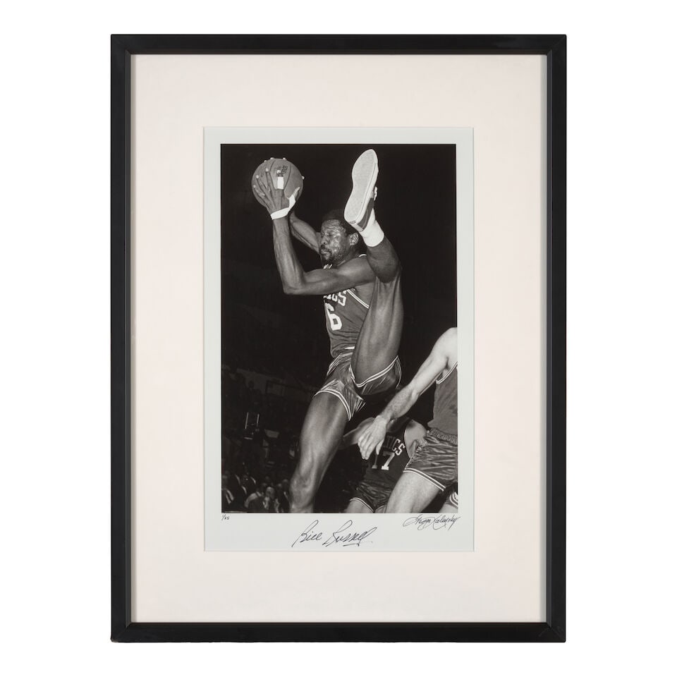 George Kalinsky (1936-2025): Bill Russell[Boston Celtics vs. Detroit Pistons, Madison Square Gar... - 2