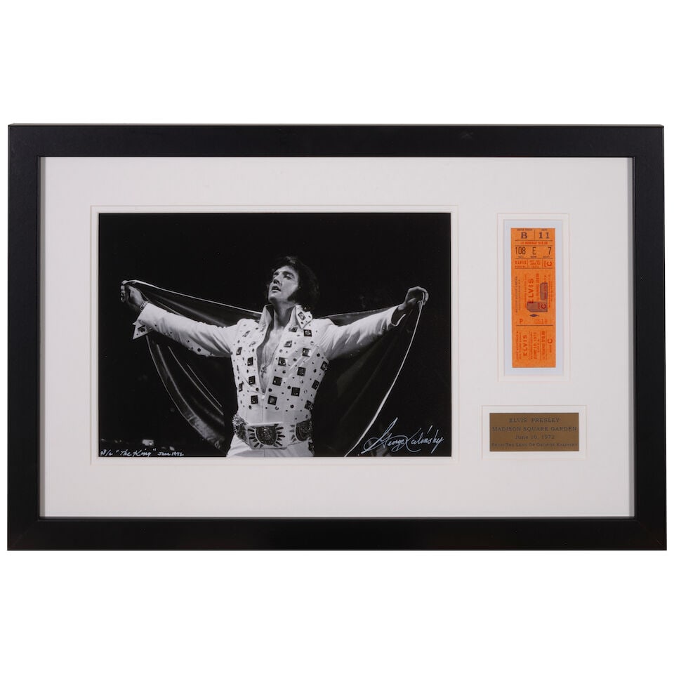 George Kalinsky (1936-2025): The King: Elvis Presley[Madison Square Gaden, June 9, 1972] - 2