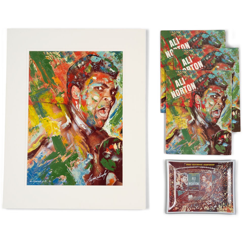 George Kalinsky (1936-2025): Muhammad Ali, From the Ali vs. Norton Fight[Yankee Stadium, Septemb...: George Kalinsky (1936-2025): Muhammad Ali, From the Ali vs. Norton Fight [Yankee Stadium, September 28, 1976] signed George Kalinsky (lower right), inscribed and dated indistinctly Ali-Frazier-3--- (l