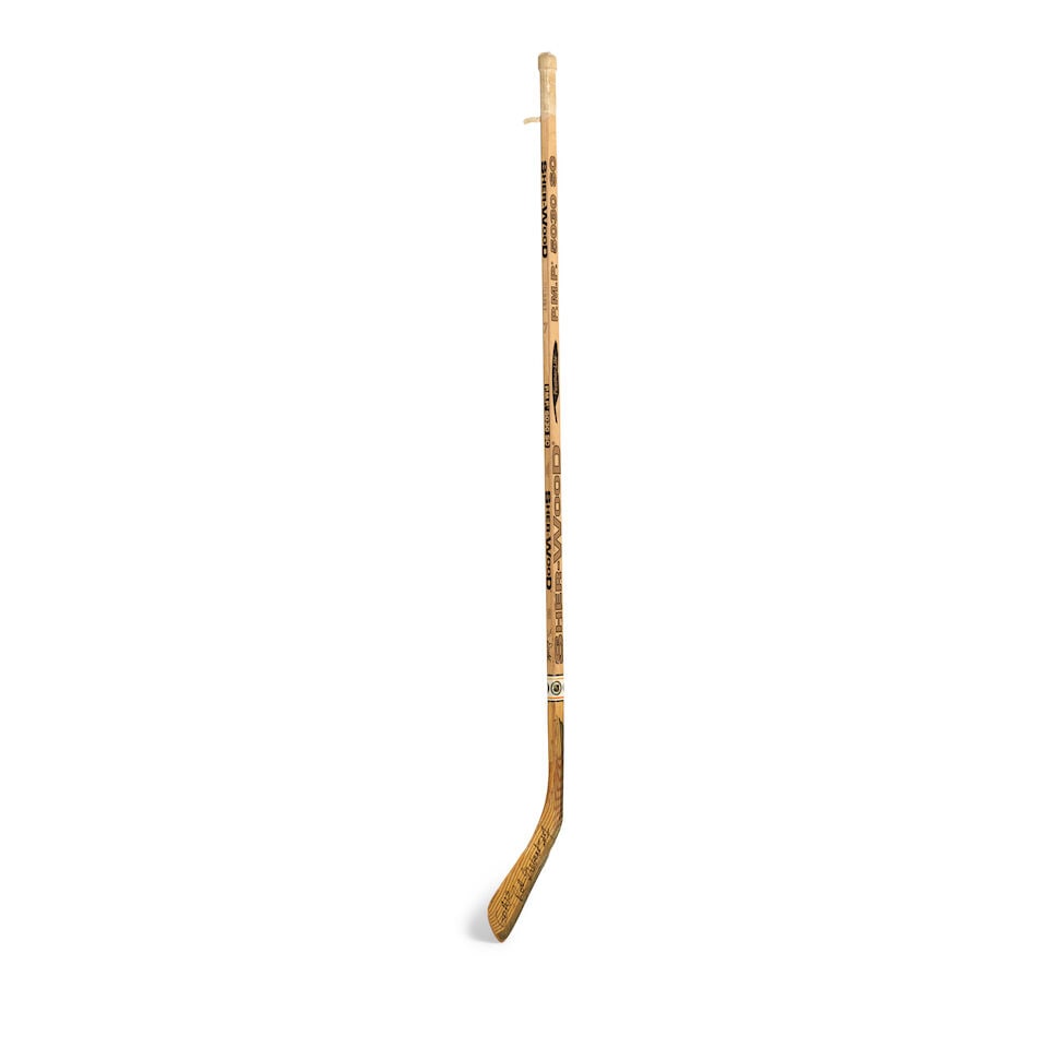 A Game Used Hockey Stick Signed by Rod Gilbert - 3