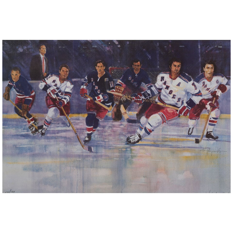 A Game Used Hockey Stick Signed by Rod Gilbert - 7