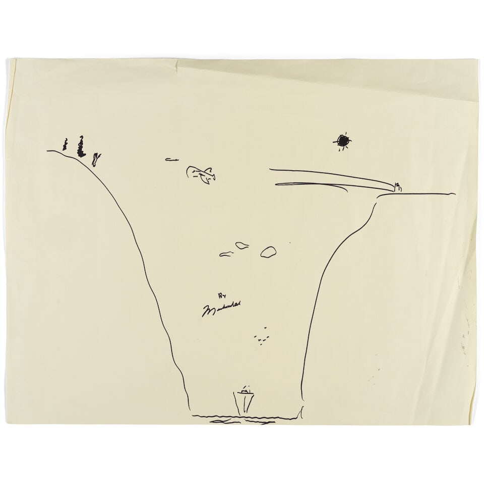 Muhammad Ali (1942-2016): Guiding Light (A Group of Two Works): Muhammad Ali (1942-2016): Guiding Light (A Group of Two Works) one signed By / Muhammad (to center) both felt tip marker on paper 19 1/2 x 24 7/8in (irregular) and 22 x 25in (respectively) Footnotes: