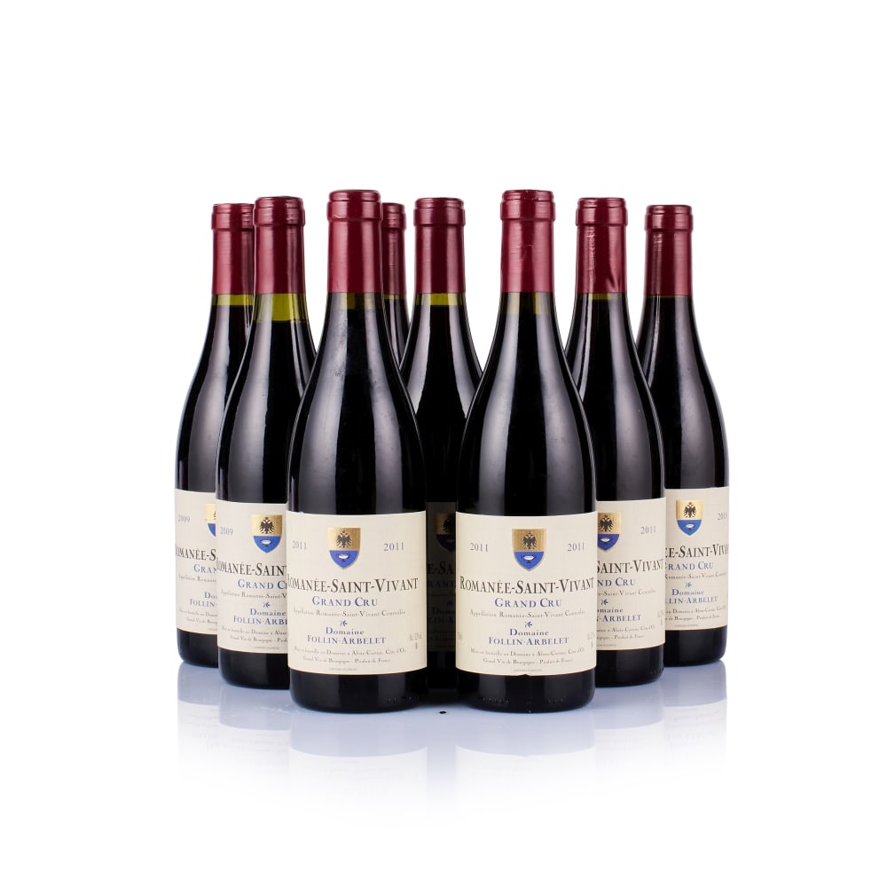 Vertical of Domaine Follin-Arbelet, Romanée-Saint-Vivant Grand Cru, 2009, 2010 & 2011 (9 x ...: Domaine Follin-Arbelet, Romanée-Saint-Vivant Grand Cru, 2009 (3 x 750ml) Region: Burgundy Fill Level: excellent Capsule: ok Cork: ok Label: good appearance Domaine Follin-Arbelet, Romanée-S