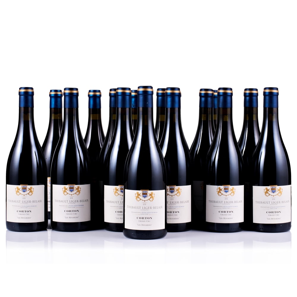Vertical of Thibault Liger-Belair, Corton Grand Cru, Les Renardes, 2010, 2011 & 2012 (18 x 750ml): Thibault Liger-Belair, Corton Grand Cru, Les Renardes, 2010 (6 x 750ml) Region: Burgundy Fill Level: excellent Capsule: ok Cork: 5x ok, 1x very slightly depressed Label: 2x creased, 1x very slightly c