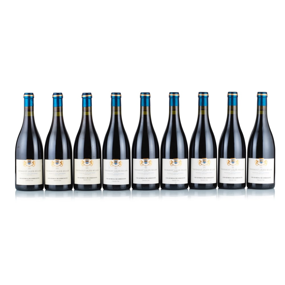 Thibault Liger-Belair, Charmes-Chambertin Grand Cru, Aux Charmes, 2009 & 2012 (9 x 750ml): Thibault Liger-Belair, Charmes-Chambertin Grand Cru, Aux Charmes, 2009 (3 x 750ml) Region: Burgundy Fill Level: excellent Capsule: ok Cork: ok Label: good appearance; 1x scuffed back label Thibault L