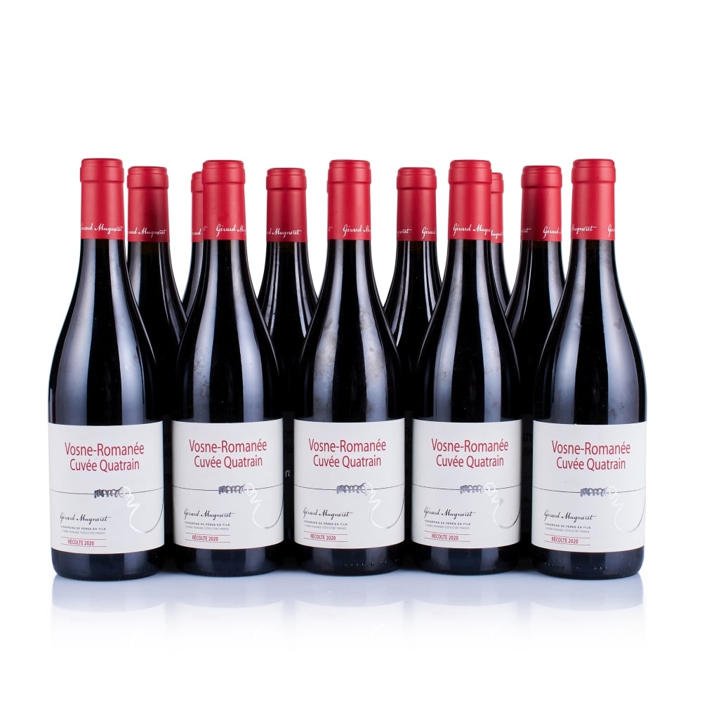 Gérard Mugneret, Vosne-Romanée, Cuvée Quatrain, 2020 (12 x 750ml): Gérard Mugneret, Vosne-Romanée, Cuvée Quatrain, 2020 (12 x 750ml) Region: Burgundy Fill Level: excellent Capsule: ok Cork: ok Label: good appearance Packaging: original carton This lot