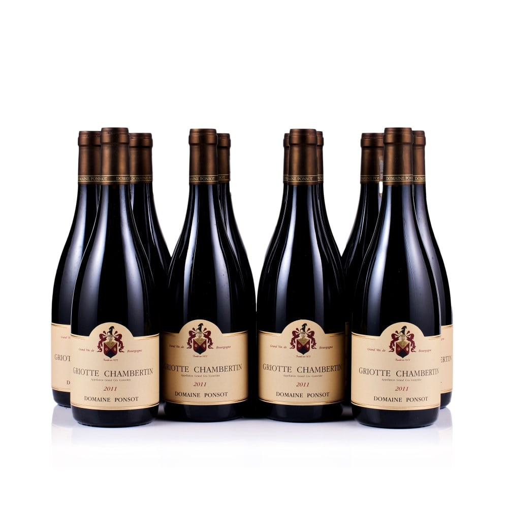 Domaine Ponsot, Griotte-Chambertin Grand Cru, 2010 & 2011 (12 x 750ml): Domaine Ponsot, Griotte-Chambertin Grand Cru, 2010 (6 x 750ml) Region: Burgundy Fill Level: excellent Capsule: ok Cork: ok Label: excellent appearance Packaging: original wooden case Domaine Ponsot,