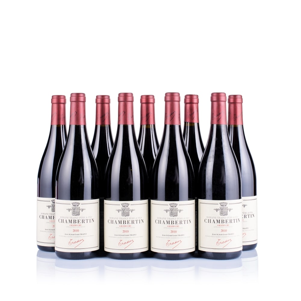 Domaine Trapet Père & Fils, Chambertin Grand Cru, 2010 & 2011 (9 x 750ml): Domaine Trapet Père & Fils, Chambertin Grand Cru, 2010 (4 x 750ml) Region: Burgundy Fill Level: excellent Capsule: ok Cork: ok Label: good appearance Domaine Trapet Père & Fils, Chambertin