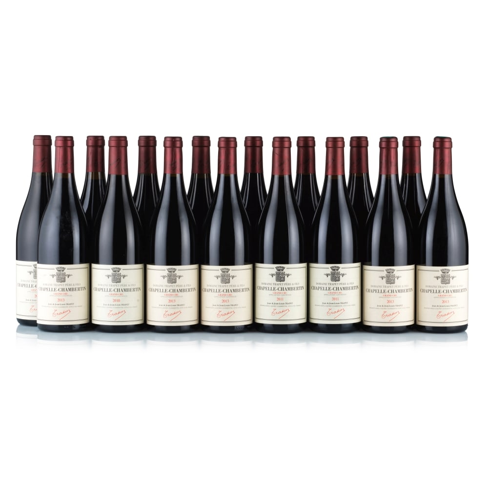 Domaine Trapet Père & Fils, Chapelle-Chambertin Grand Cru, 2010, 2011 & 2013 (16 x 750ml): Domaine Trapet Père & Fils, Chapelle-Chambertin Grand Cru, 2010 (4 x 750ml) Region: Burgundy Fill Level: excellent Capsule: ok Cork: ok Label: good appearance Domaine Trapet Père & Fils, Ch