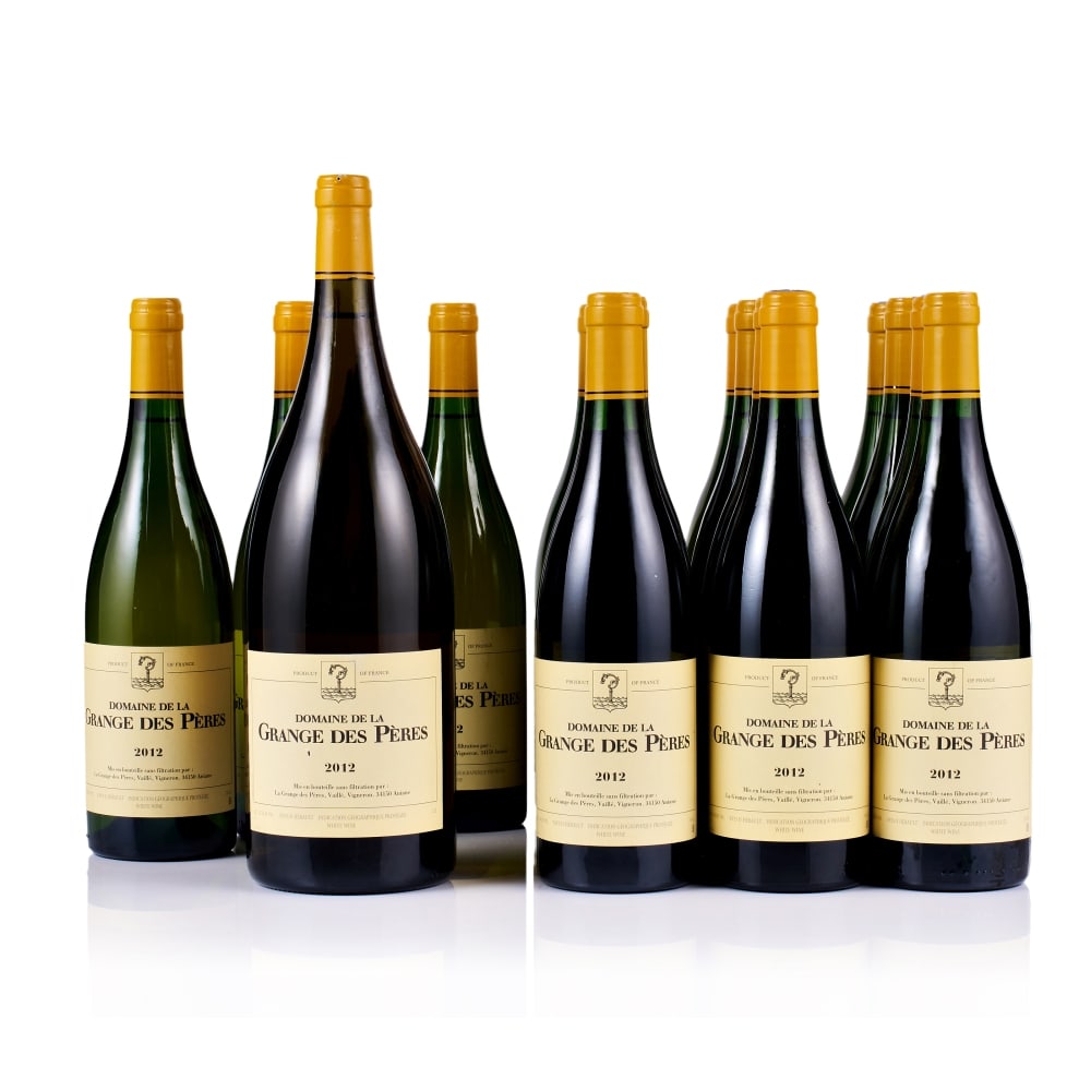 Domaine de la Grange des Pères, White, 2012 (15 x 750ml 1 x Magnum): Domaine de la Grange des Pères, White, 2012 (15 x 750ml) Region: Languedoc Fill Level: excellent Capsule: ok Cork: ok Label: 3x slightly stained, 3x slightly nicked, 1x slightly creased, 8x excel