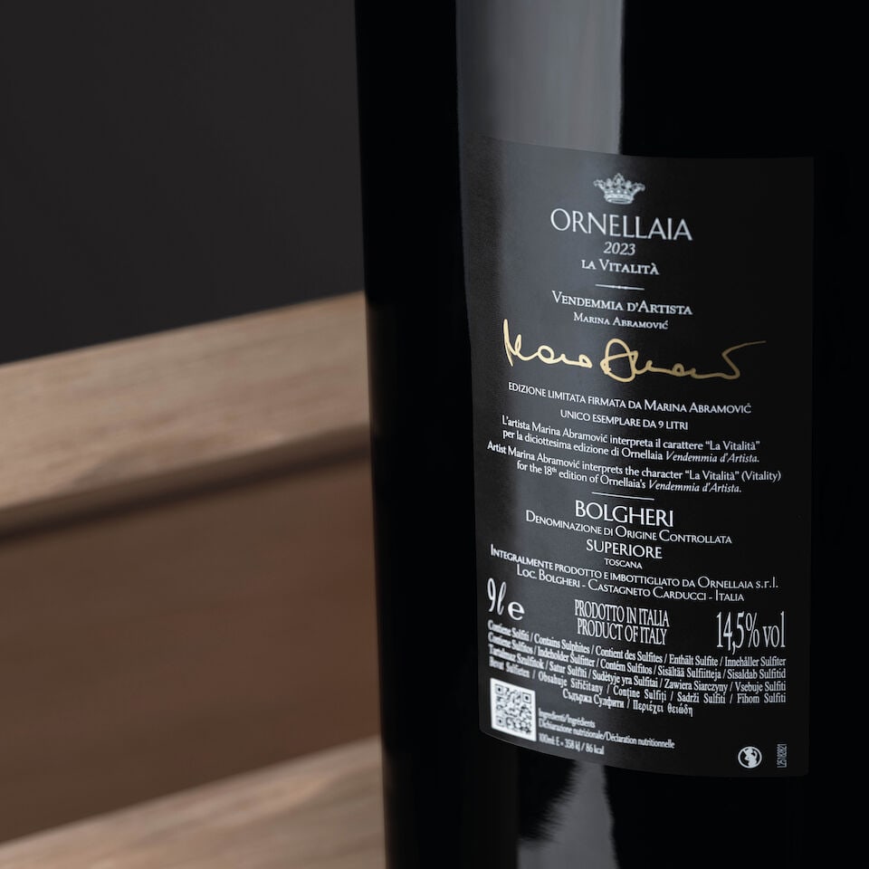 Ornellaia, 'La Vitalità', Unique Salmanazar N°1/1 (1 x 9 liter), Made & Signed by Mari... - 4