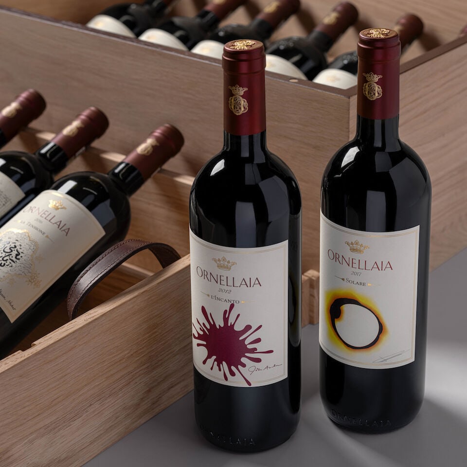 Ornellaia, Complete Vertical Collection, Vendemmia d'Artista Labels, 2012 to 2023 (12 x 750ml) &... - 2