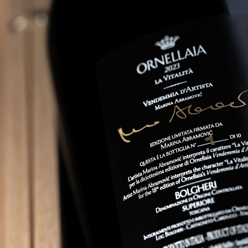 Ornellaia, 'La Vitalità', Imperial N°1/10 (1 x 6 liter), Made & Signed by Marina Abram... - 2