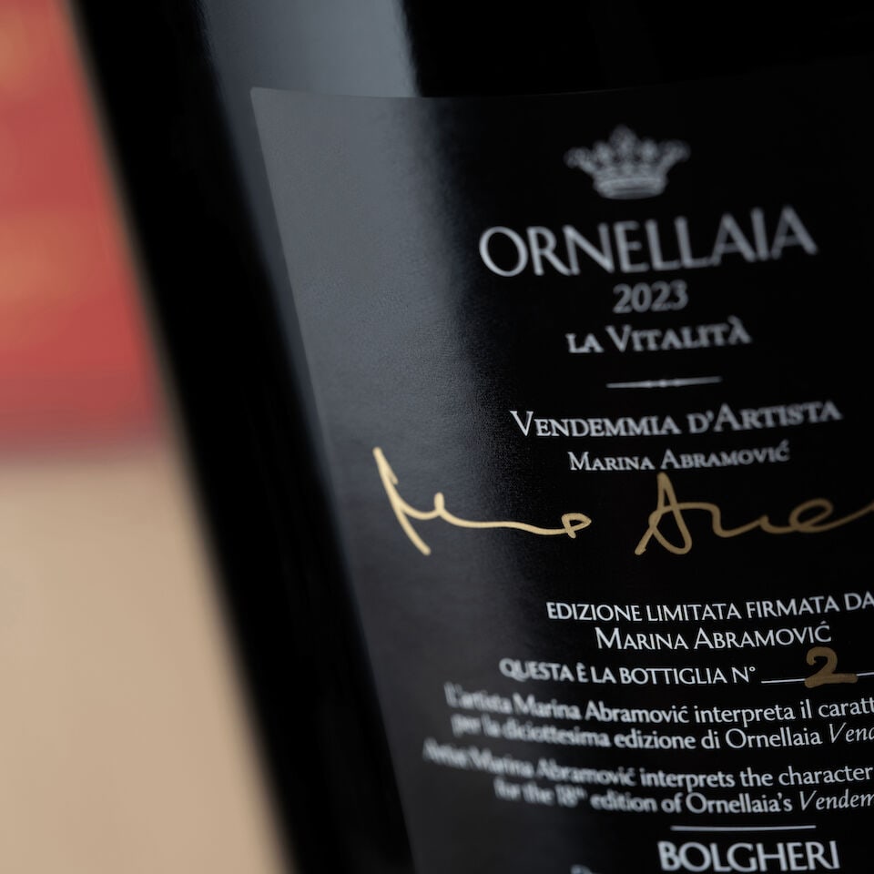 Ornellaia, 'La Vitalità', Imperial N°2/10 (1 x 6 liter), Made & Signed by Marina Abram... - 2
