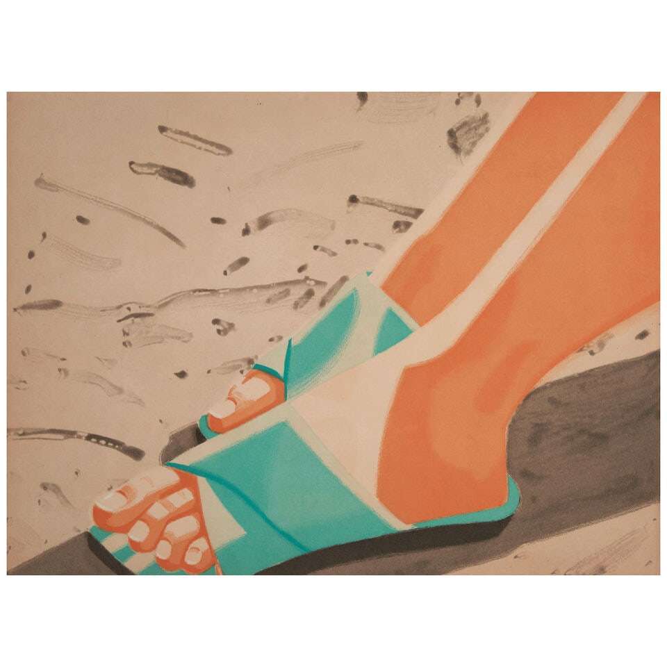 Alex Katz (born 1927); Beach Sandals; (1 of 3)