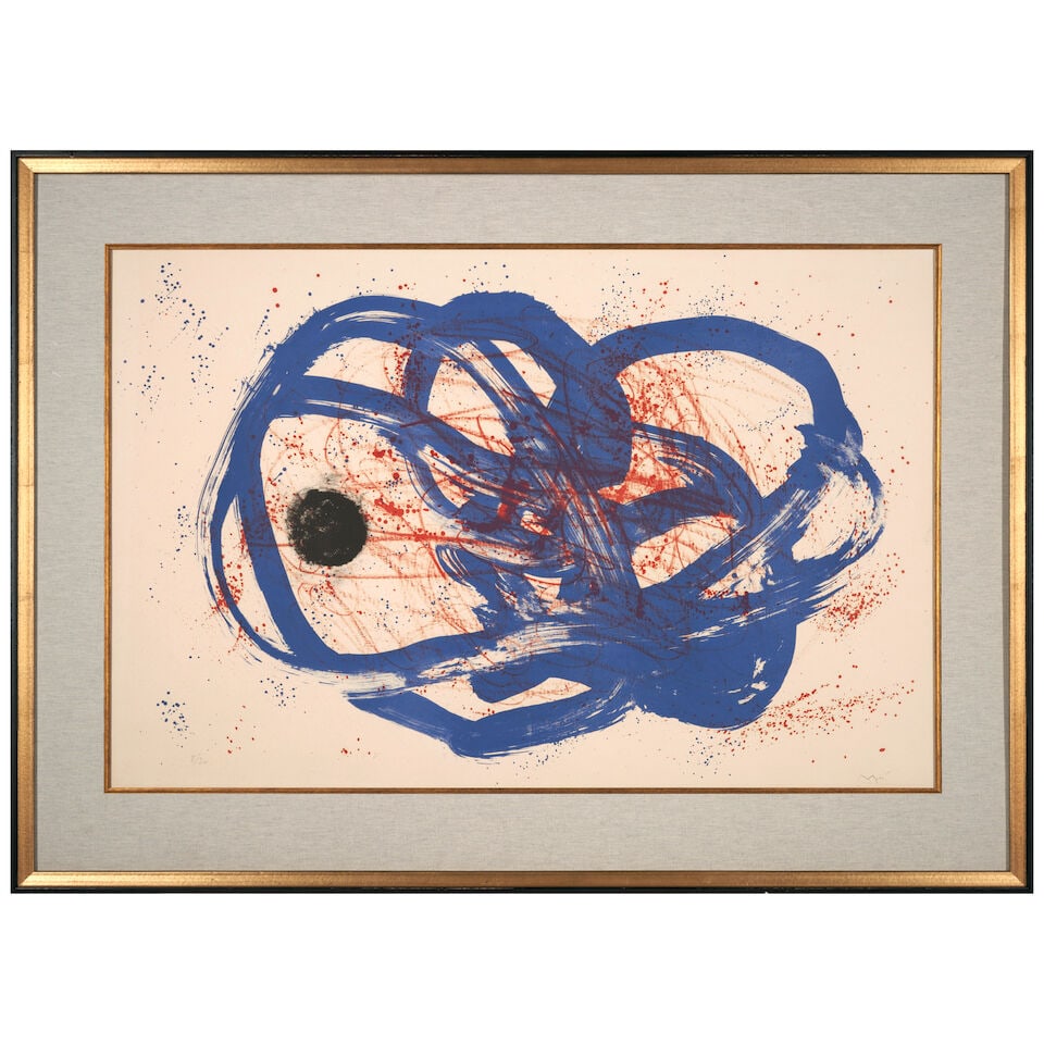 Joan Miró (1893-1983); Rouge sur bleu, from Série I; - 2