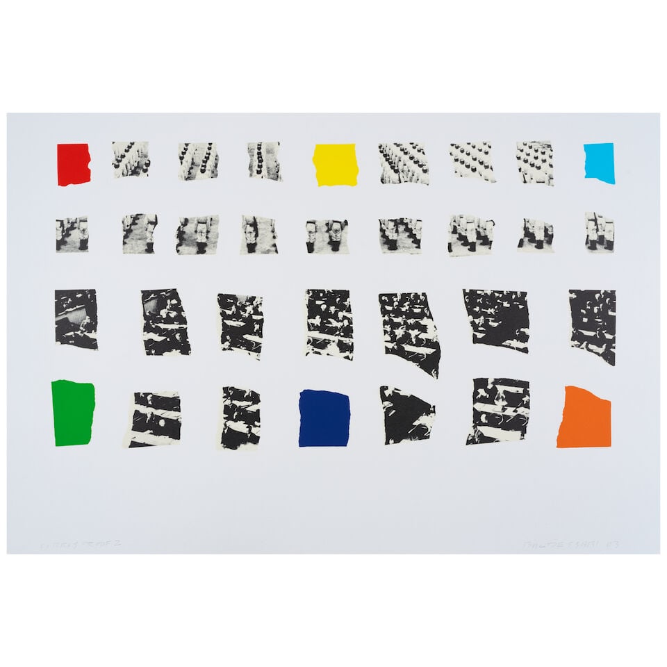 John Baldessari (1931-2020); Two Assemblages (with R, O, Y, G, V, Opaque); (1 of 1)