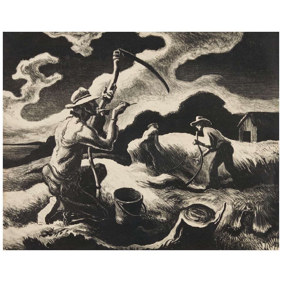 Thomas Hart Benton (1889-1975); Island Hay; (1 of 3)
