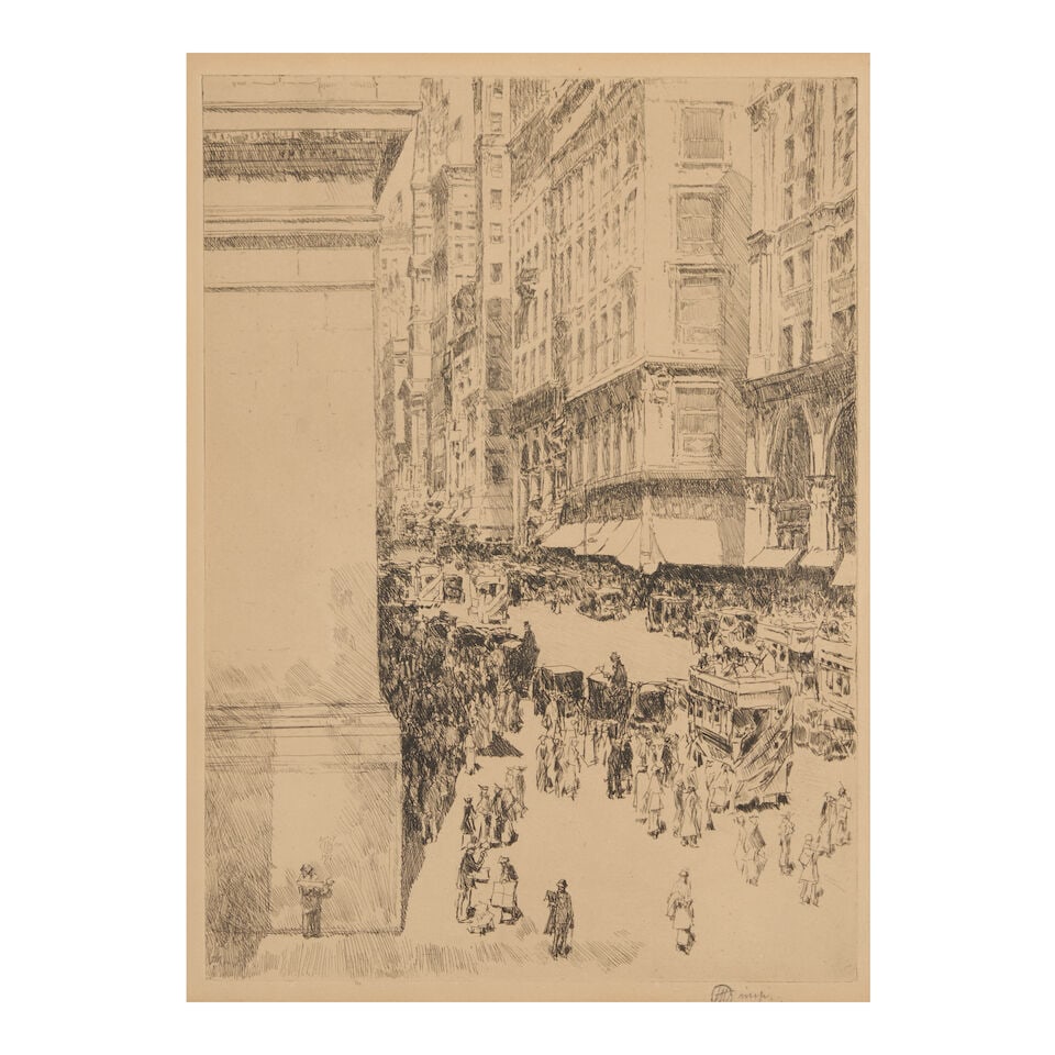 Childe Hassam (1859-1935); Fifth Avenue, Noon; (1 of 2)