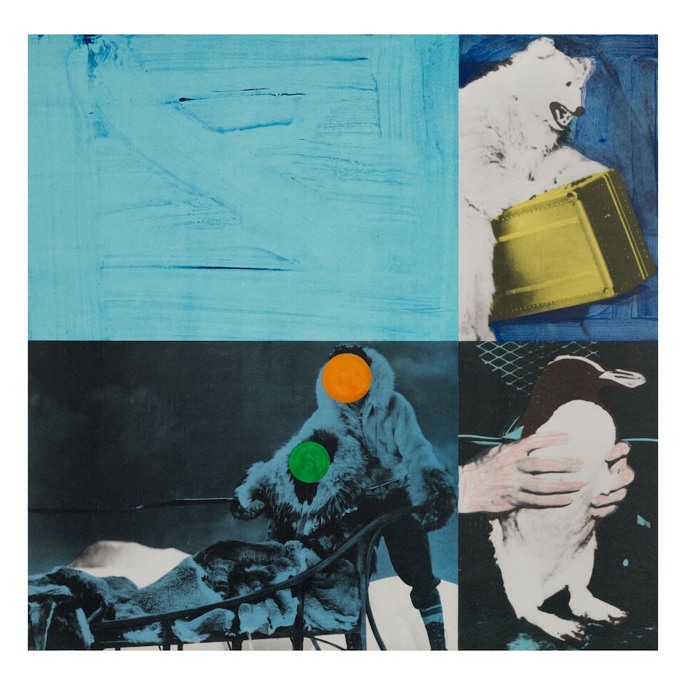 John Baldessari (1931-2020); Cliché;: John Baldessari (1931-2020) Cliché (Hurowitz 74-76), 1995 The complete set, comprising 3 lithographs and screenprints in colors on wove paper, each signed in pencil and numbered 'A.P. 7' (one of